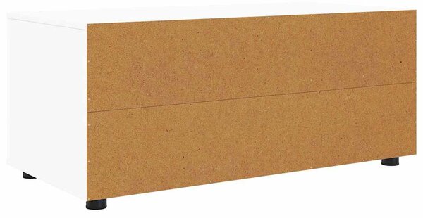 TV szekrény fiókkal Fehér 100 x 48 x 43 cm Faanyag