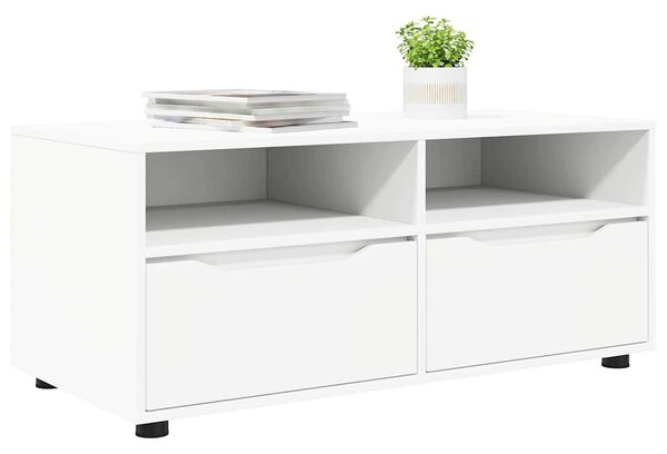 TV szekrény fiókkal Fehér 100 x 48 x 43 cm Faanyag