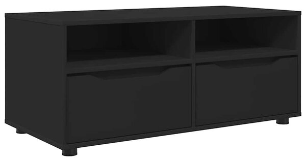TV szekrény fiókkal Fekete 100 x 48 x 43 cm Faanyag