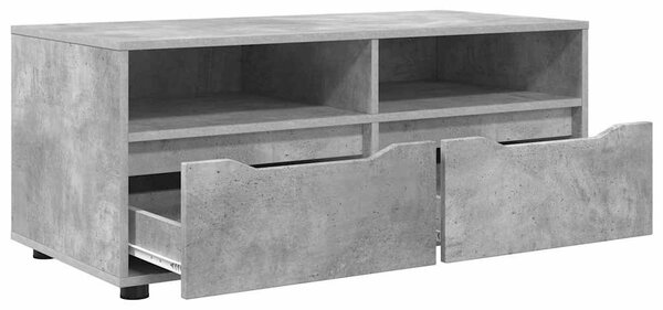 TV szekrény fiókkal Beton Szürke 100 x 48 x 43 cm Faanyag