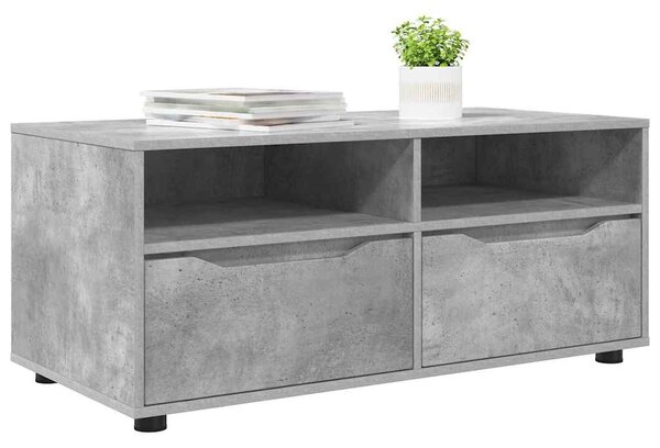 TV szekrény fiókkal Beton Szürke 100 x 48 x 43 cm Faanyag