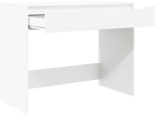 Asztal fiókkal tárolóval Fehér 100 x 50 x 78 cm Mérnöki fa