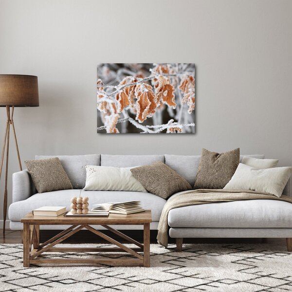 Kép - Fagyott levelek (70x50 cm)