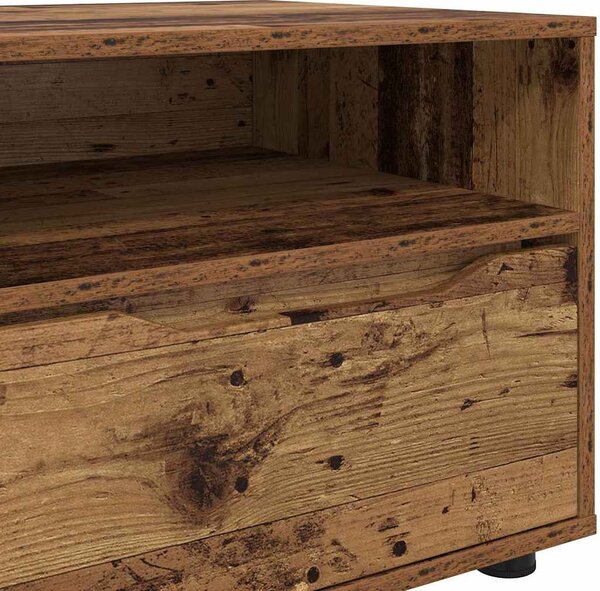 TV szekrény fiókkal Öreg fa 100 x 48 x 43 cm Faanyag