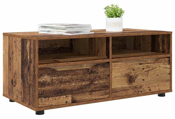 TV szekrény fiókkal Öreg fa 100 x 48 x 43 cm Faanyag