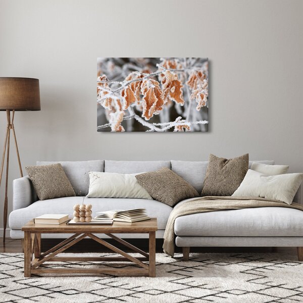 Kép - Fagyott levelek (90x60 cm)