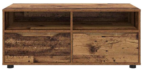 TV szekrény fiókkal Öreg fa 100 x 48 x 43 cm Faanyag