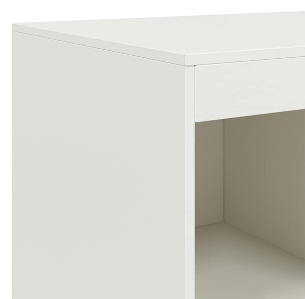 Fehér acél magasszekrény 67x39x95 cm