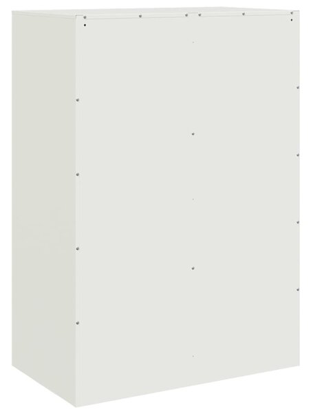 Fehér acél magasszekrény 67x39x95 cm