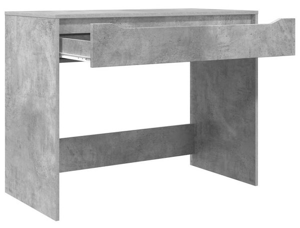 Asztal fiókkal Beton Szürke 100 x 50 x 78 cm Mérnöki fa