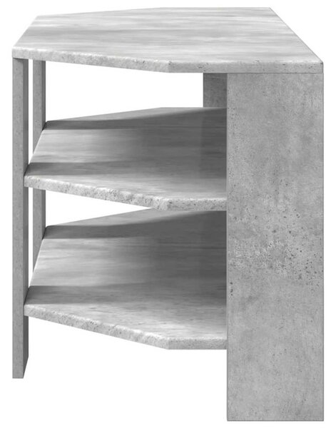 SarokTVSzekrény Beton Szürke 102x40,5x45cm Faanyag