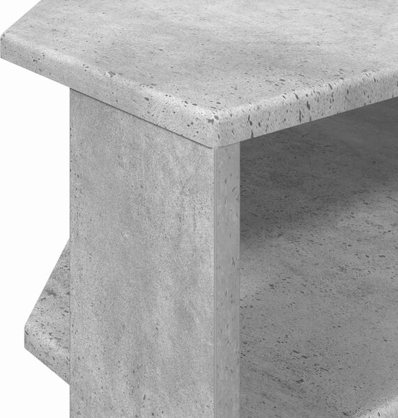SarokTVSzekrény Beton Szürke 102x40,5x45cm Faanyag