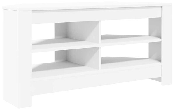 SarokTVSzekrény Fehér 102 x 40,5 x 45 cm Faanyag