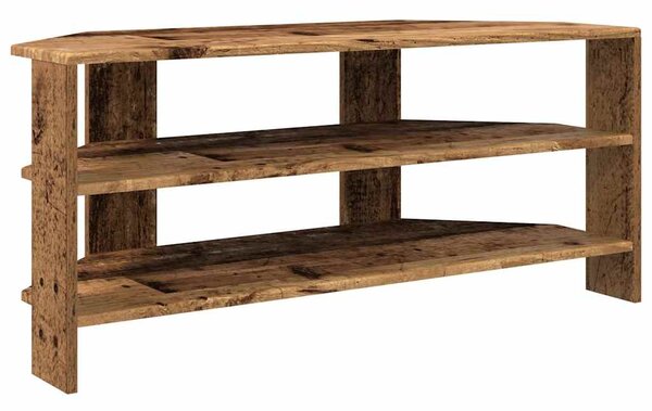 SarokTVSzekrény Öreg fa 102x40,5x45cm Faanyag