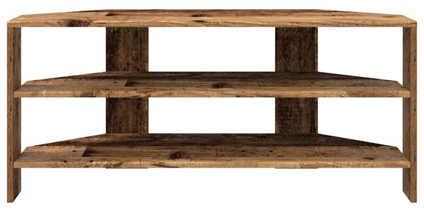 SarokTVSzekrény Öreg fa 102x40,5x45cm Faanyag