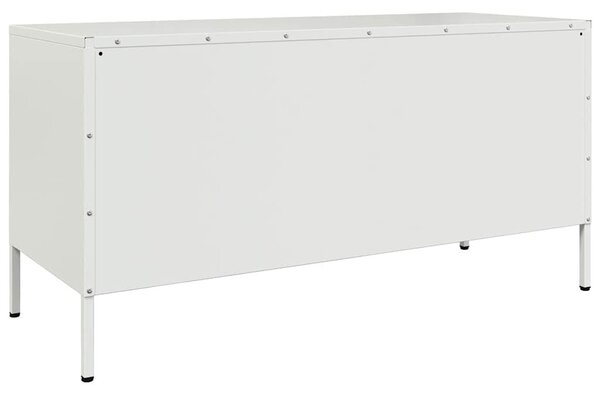 Fehér acél TV-szekrény 100,5 x 39 x 50,5 cm