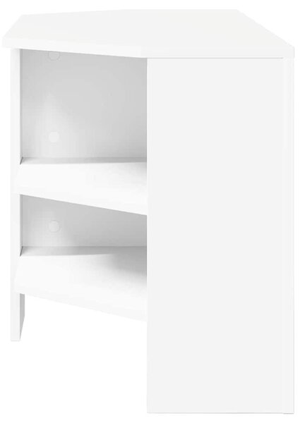 SarokTVSzekrény Fehér 102 x 40,5 x 45 cm Faanyag