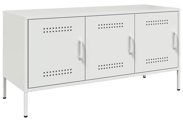 Fehér acél TV-szekrény 100,5 x 39 x 50,5 cm
