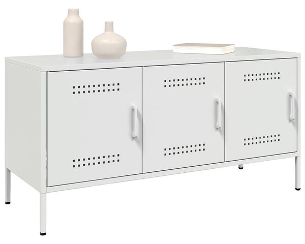 Fehér acél TV-szekrény 100,5 x 39 x 50,5 cm