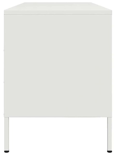 Fehér acél TV-szekrény 100,5 x 39 x 50,5 cm
