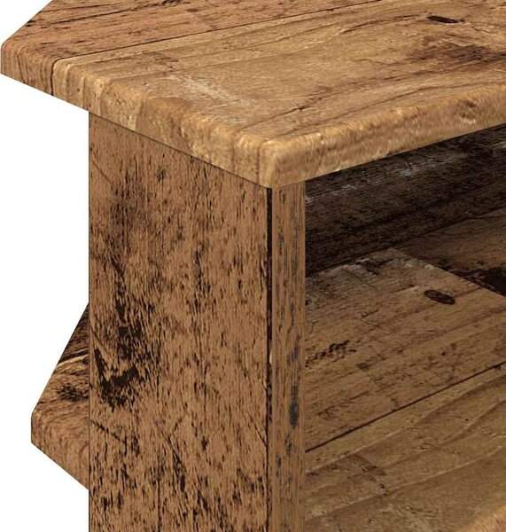 SarokTVSzekrény Öreg fa 102x40,5x45cm Faanyag
