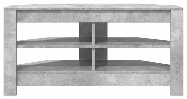 SarokTVSzekrény Beton Szürke 102 x 40,5 x 45 cm Faanyag