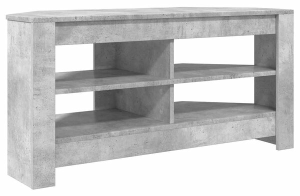 SarokTVSzekrény Beton Szürke 102 x 40,5 x 45 cm Faanyag