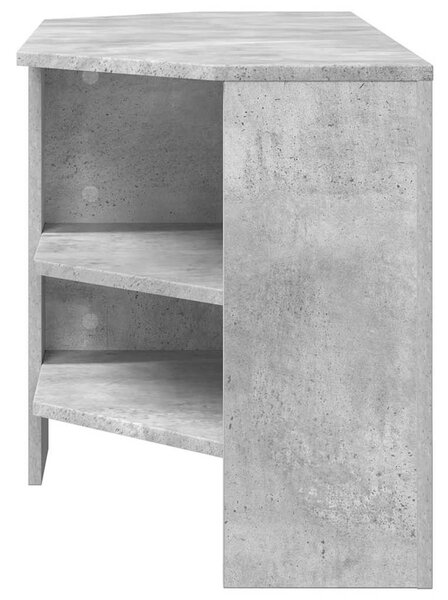 SarokTVSzekrény Beton Szürke 102 x 40,5 x 45 cm Faanyag