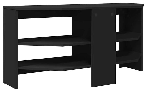 SarokTVSzekrény Fekete 102 x 40,5 x 45 cm Faanyag