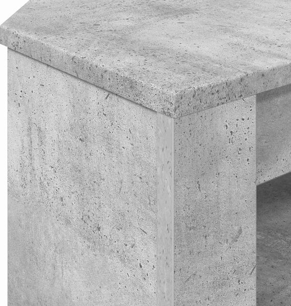 SarokTVSzekrény Beton Szürke 102 x 40,5 x 45 cm Faanyag