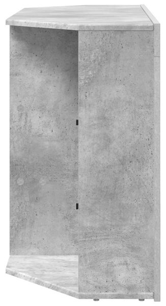 Sarok LED TV szekrény 100x40x68cm Beton Szürke Szerelt Fa
