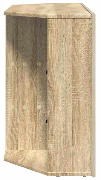 Sarok LED TV szekrény 100x40x68cm Sonoma tölgy Szerelt Fa