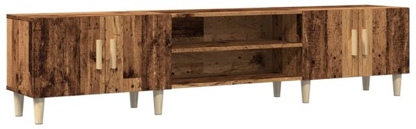 Antik fa színű szerelt fa TV-szekrény 180 x 31,5 x 40 cm