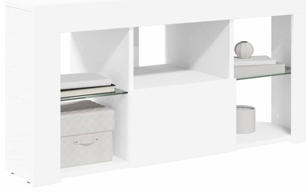 Sarok LED TV szekrény Fehér 100 x 40 x 50 cm Faanyag