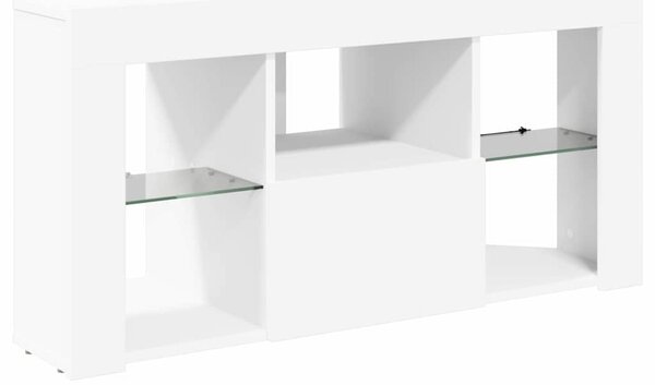Sarok LED TV szekrény Fehér 100 x 40 x 50 cm Faanyag