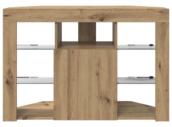 Sarok LED TV szekrény 100x40x68cm Artisan tölgy Szerelt Fa