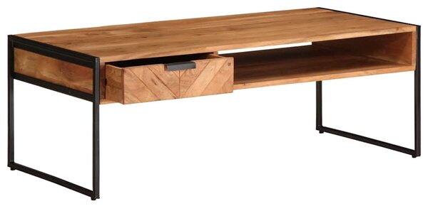 Tömör akácfa dohányzóasztal 110 x 55 x 40 cm