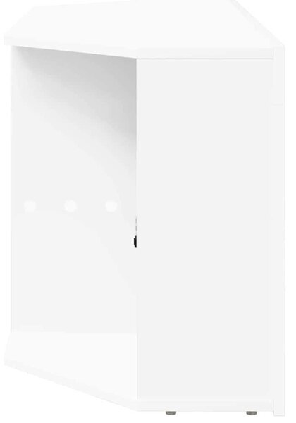 Sarok LED TV szekrény Fehér 100 x 40 x 50 cm Faanyag