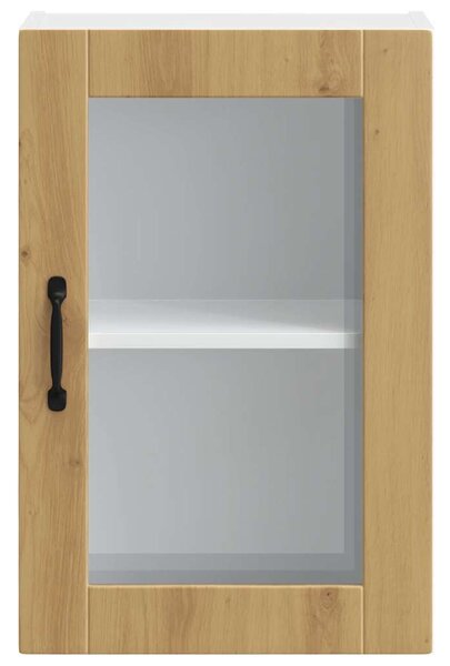 Konyhai fali szekrény üvegajtóval "Porto" Artisan Oak