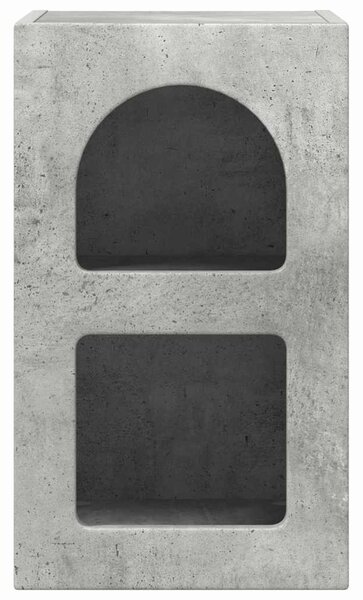 Éjjeli asztal ELST Beton Szürke 29,5 x 33,5 x 50 cm Szerelt Fa