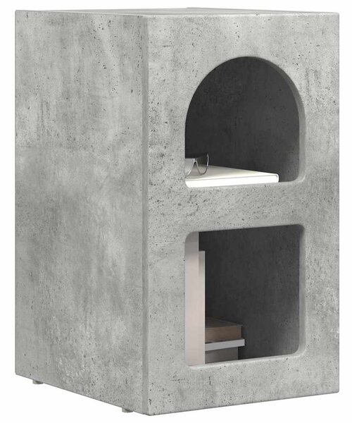 Éjjeli asztal ELST Beton Szürke 29,5 x 33,5 x 50 cm Szerelt Fa