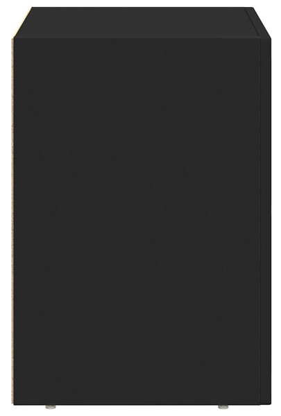 Éjjeli asztal ELST Fekete 40 x 35 x 50 cm Szerelt Fa