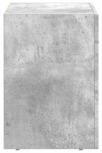 Éjjeli asztal ELST Beton Szürke 40 x 35 x 50 cm Szerelt Fa