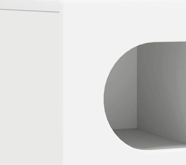 TV szekrény ELST 100 x 35 x 40 cm Fehér Faanyag