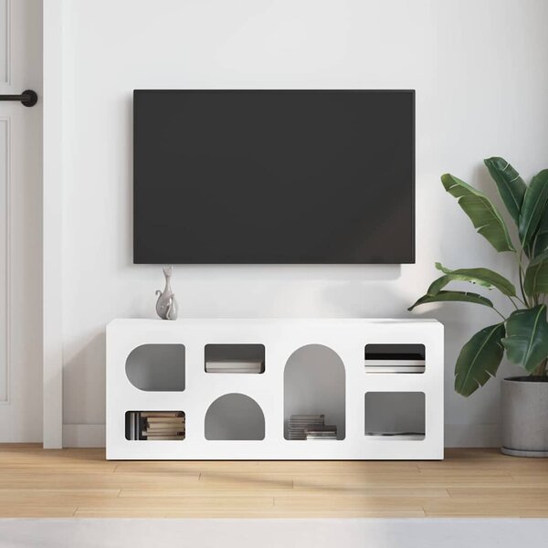 TV szekrény ELST 100 x 35 x 40 cm Fehér Faanyag