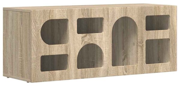 TV szekrény ELST 100 x 35 x 40 cm Sonoma tölgy Faanyag