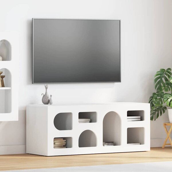 TV szekrény ELST 100 x 35 x 40 cm Fehér Faanyag