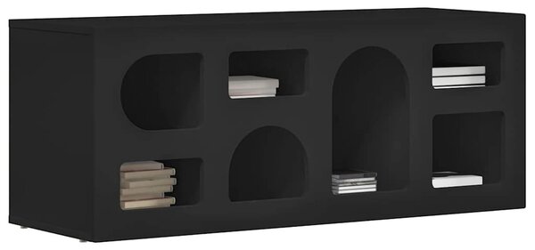 TV szekrény Fekete 100 x 35 x 40 cm Faanyag