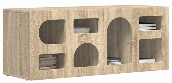 TV szekrény ELST 100 x 35 x 40 cm Sonoma tölgy Faanyag