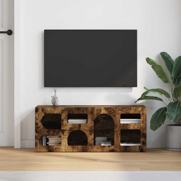 TV szekrény ELST 100 x 35 x 40 cm Füstölt tölgy Faanyag